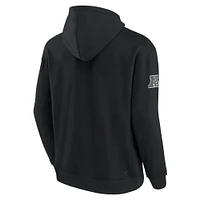 Men's Fanatics Black Miami Dolphins Elements Pace Fleece Pullover Hoodie