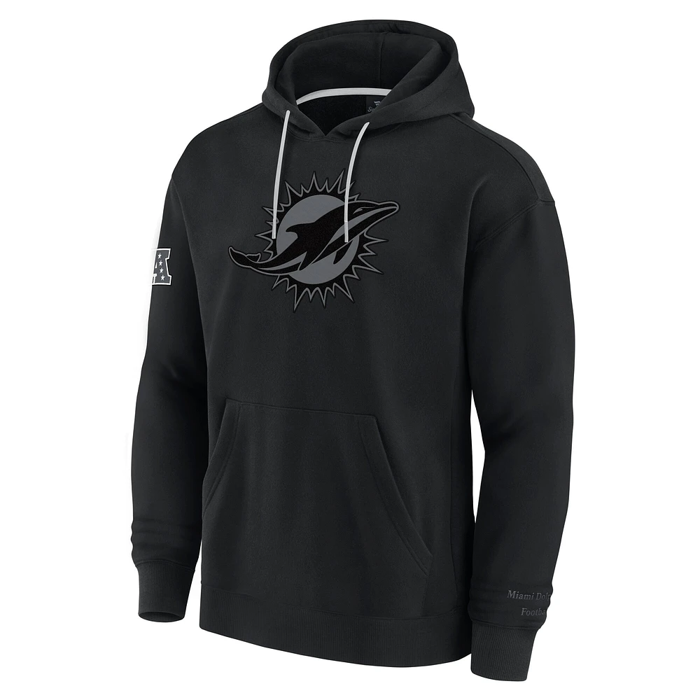 Men's Fanatics Black Miami Dolphins Elements Pace Pullover Hoodie