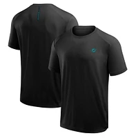 T-shirt Fanatics pour homme, noir, avec logo du front office des Miami Dolphins