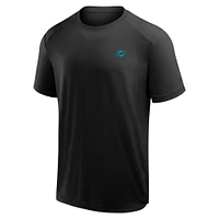 T-shirt Fanatics pour homme, noir, avec logo du front office des Miami Dolphins