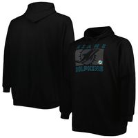 Men's Fanatics Branded Black Miami Dolphins Big & Tall Color Pop