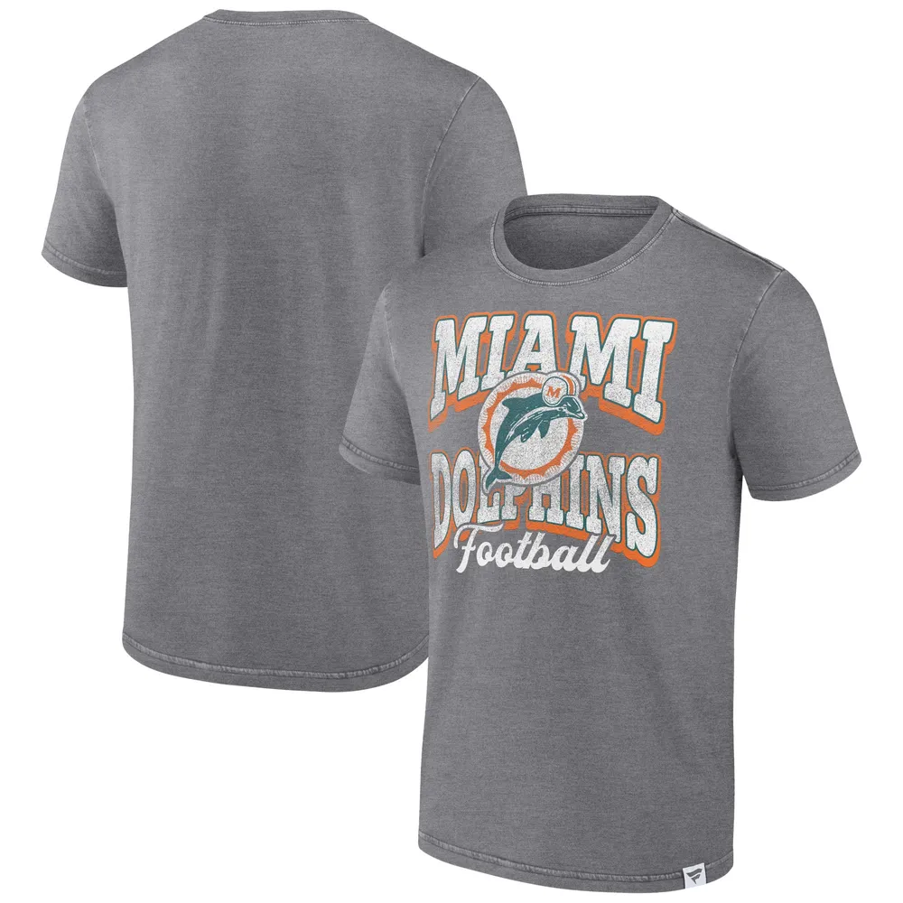 Men's Fanatics Branded Heathered Gray Miami Dolphins Team Logo