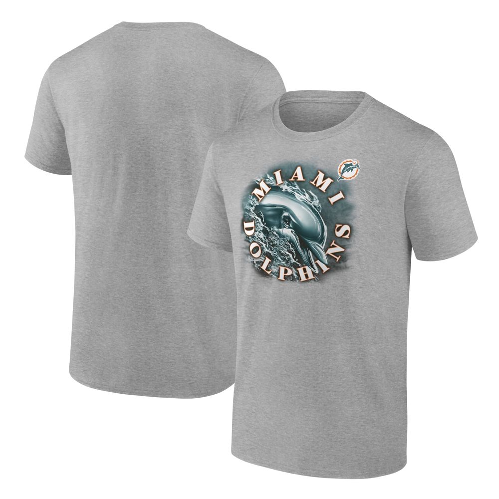 Men's Fanatics Branded Aqua Miami Dolphins #1 Dad T-Shirt