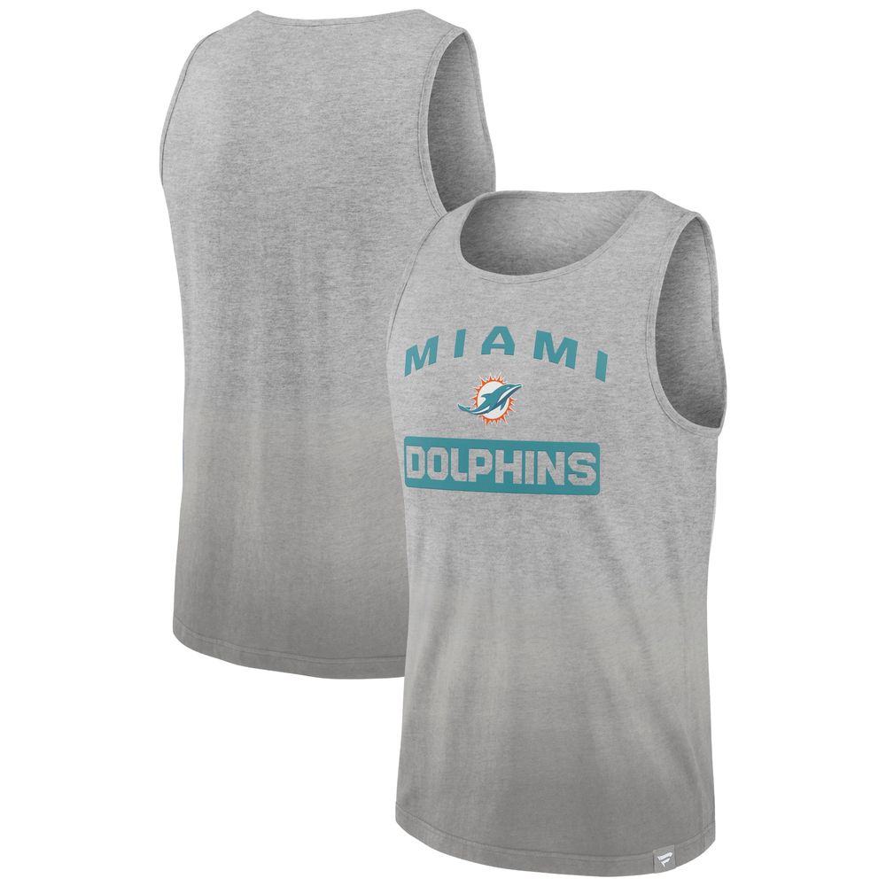 Women's Concepts Sport Gray Miami Dolphins Narrative Cropped Top Size: Large