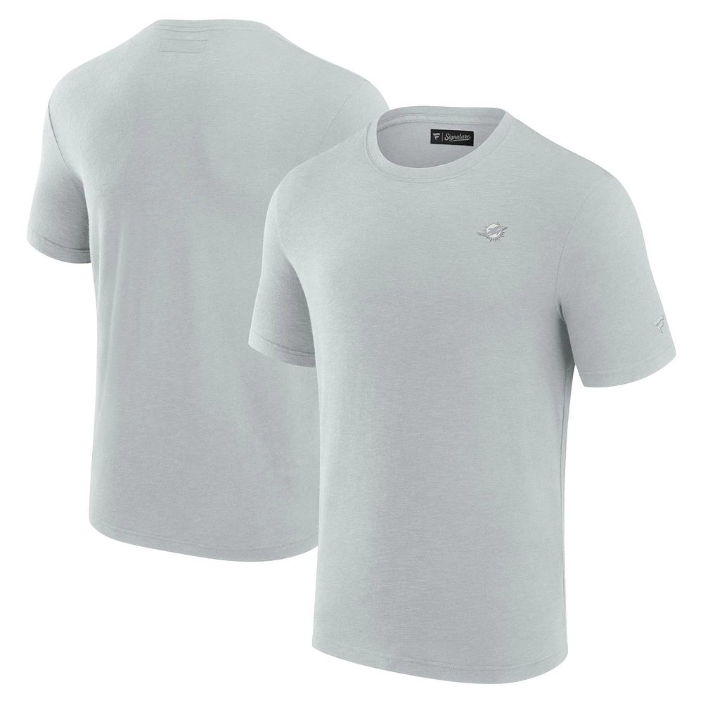 T-shirt à manches courtes en modal Fanatics gris Miami Dolphins pour hommes