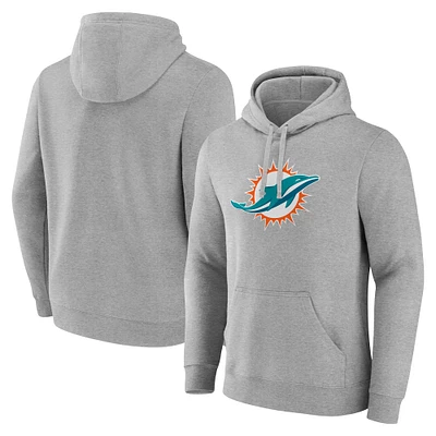 Sweat à capuche en polaire pour homme Fanatics Heather Grey Miami Dolphins Deliver