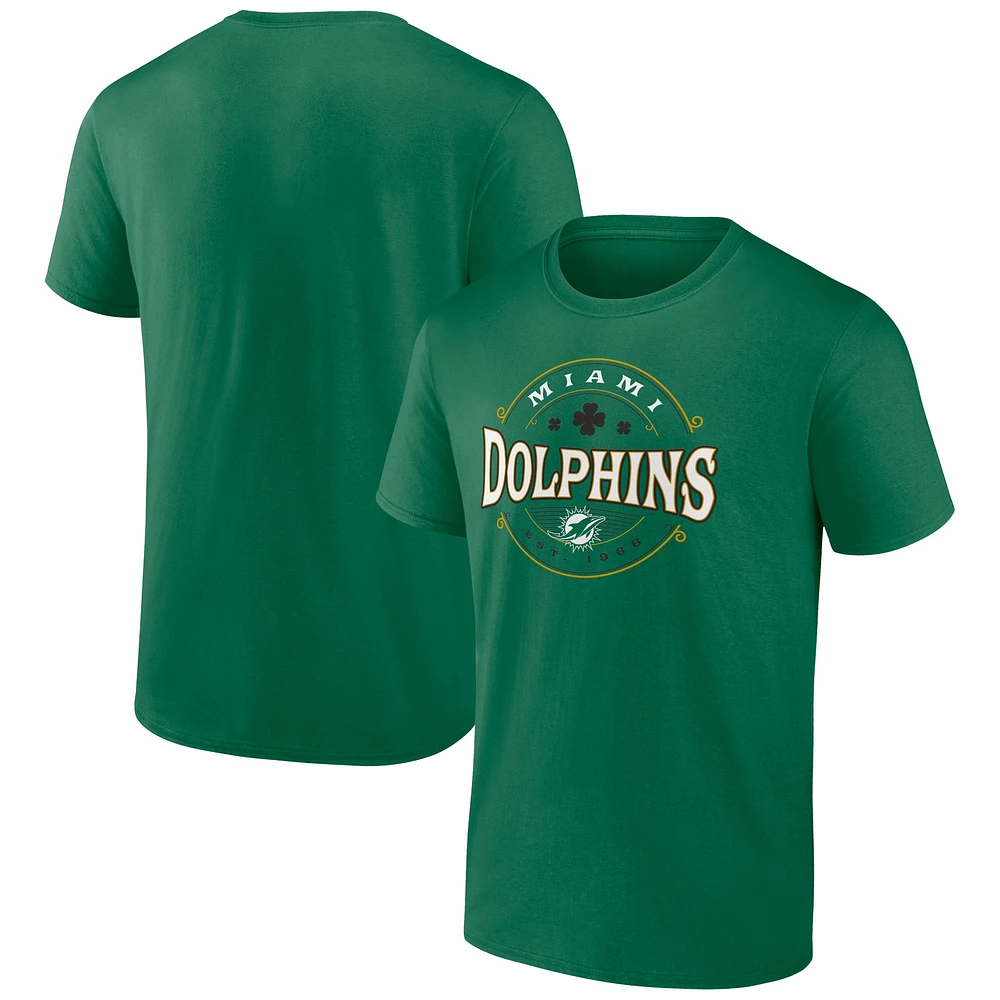 T-shirt celtique Fanatics Kelly Green Miami Dolphins Big & Tall pour hommes