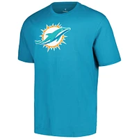 T-shirt avec nom et numéro de joueur Fanatics Tyreek Hill Aqua Miami Dolphins pour hommes