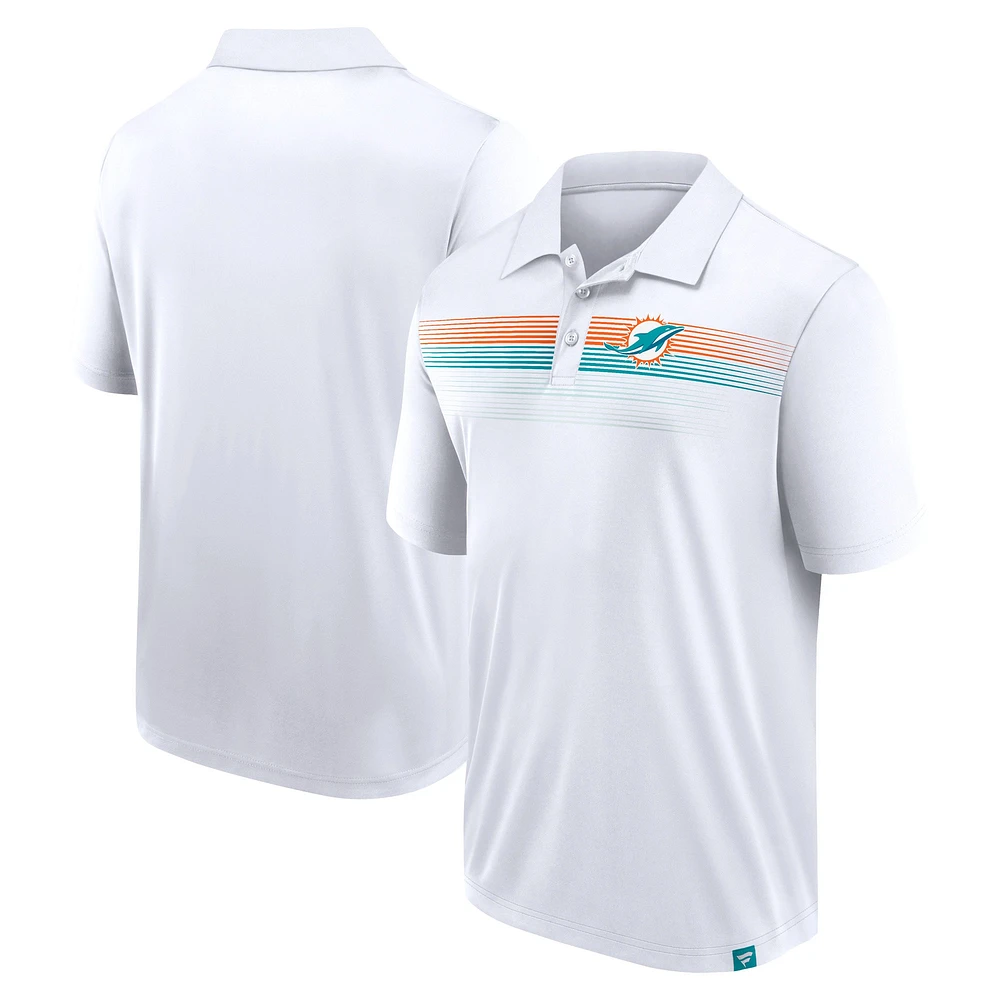 Men's Fanatics White Miami Dolphins Big & Tall Sublimated Polo