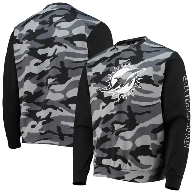 Men's FOCO Black Buffalo Bills Camo Raglan Pullover Hoodie