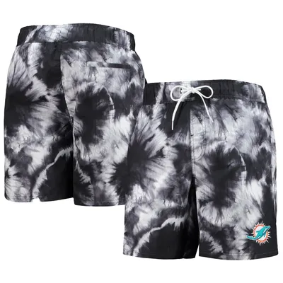 Miami Dolphins G-III Sports by Carl Banks Splash Volley Swim Shorts - Black