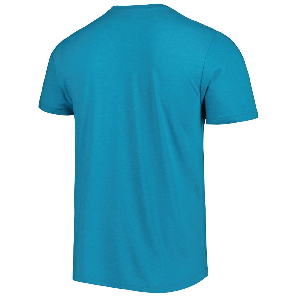 Men's Homage Aqua Miami Dolphins Stadium Tri-Blend T-Shirt