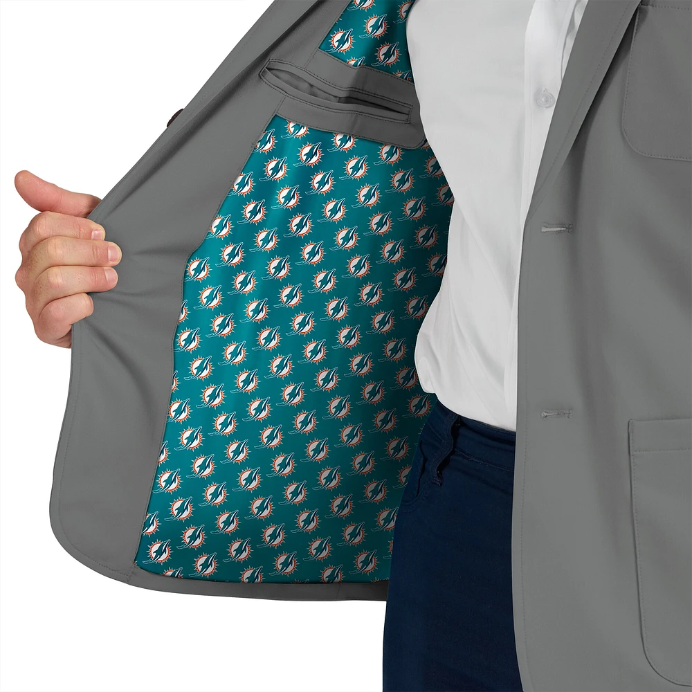 Men's J. Palmer Graphite Miami Dolphins Man-In-Motion Blazer