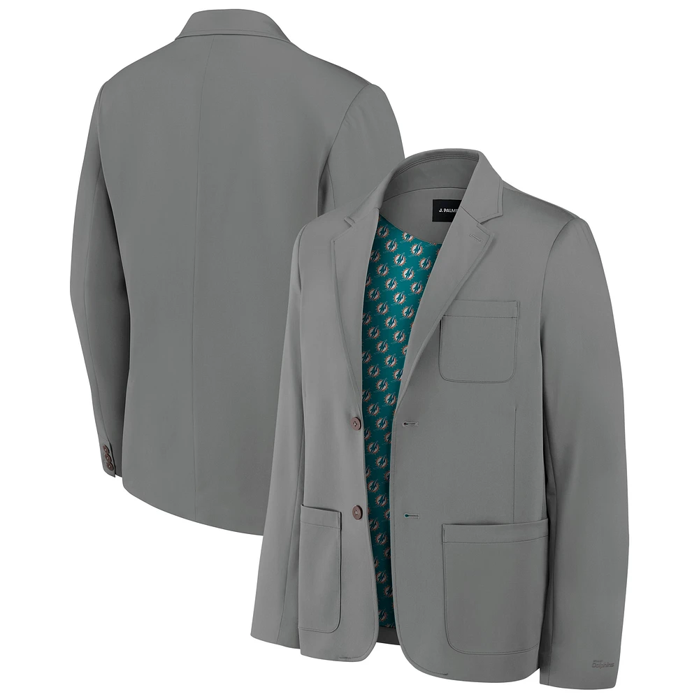 Men's J. Palmer Graphite Miami Dolphins Man-In-Motion Blazer
