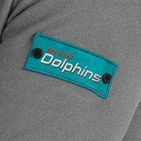 Men's J. Palmer Graphite Miami Dolphins QB1 Full-Zip Sweatshirt