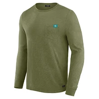 Men's J. Palmer Olive Miami Dolphins In-The-Pocket Long Sleeve T-Shirt