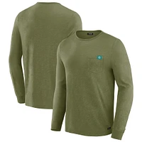 Men's J. Palmer Olive Miami Dolphins In-The-Pocket Long Sleeve T-Shirt