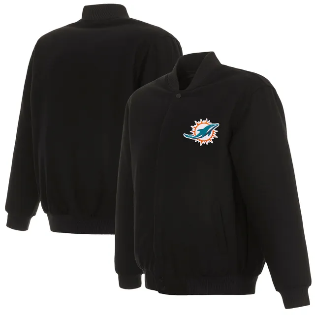 Men's Antigua White Miami Dolphins Victory Pullover Hoodie Size: 3XL