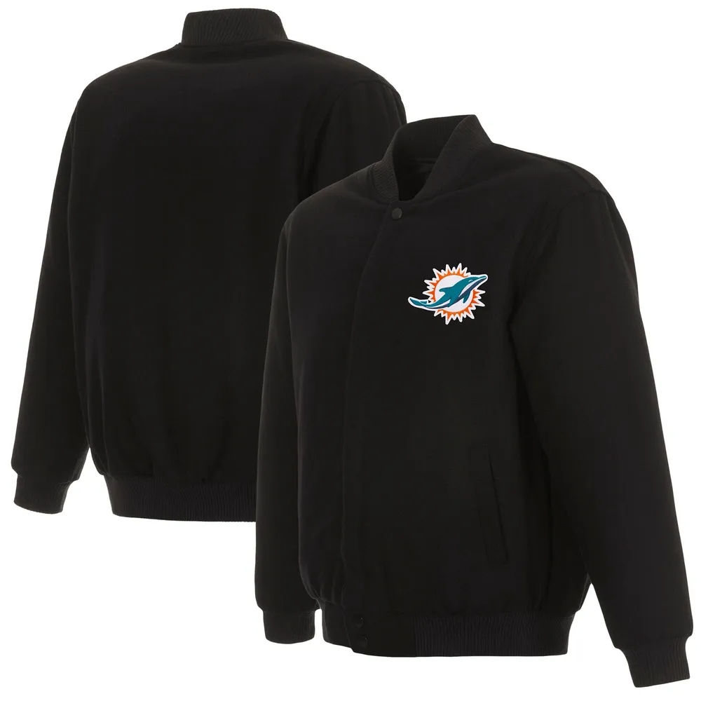 Lids Miami Dolphins Starter Locker Room Satin Varsity Full-Snap Jacket -  Black