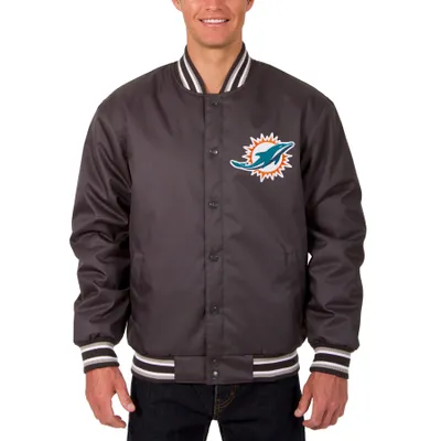 Men's NFL x Darius Rucker Collection by Fanatics Gray Miami Dolphins  Sherpa-Lined Full-Zip Vest