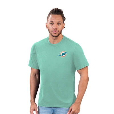 T-shirt pour homme Margaritaville Aqua Miami Dolphins Time Flies