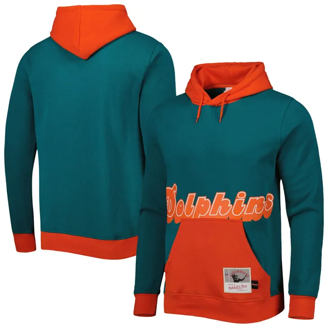 Women's Miami Dolphins Antigua Aqua Victory Pullover Hoodie