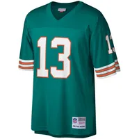 Maillot pour homme Mitchell & Ness Dan Marino Aqua Miami Dolphins 1984 Retired Player Legacy Replica