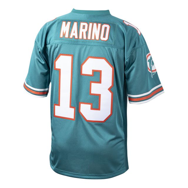 Maillot de joueur retraité authentique Mitchell & Ness Dan Marino Aqua Miami Dolphins pour hommes