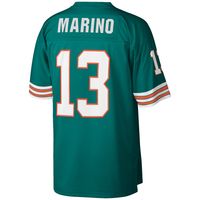 Men's Mitchell & Ness Dan Marino Aqua Miami Dolphins Big Tall 1984 Retired Player Replica Jersey