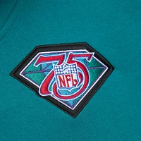 Sweat à capuche pour homme Mitchell & Ness Dan Marino Aqua Miami Dolphins avec nom et numéro de joueur retraité