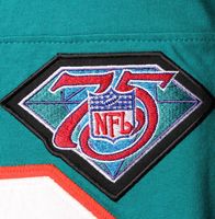 Men's Mitchell & Ness Dan Marino Aqua Miami Dolphins Throwback Retired Player Name Number Long Sleeve Top