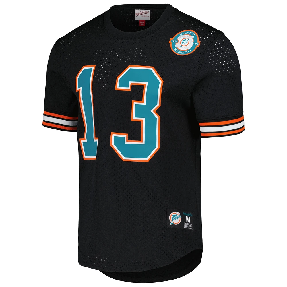 Men's Mitchell & Ness Dan Marino Miami Dolphins Retired Player Name Number Mesh Top