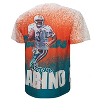 T-shirt Mitchell & Ness Dan Marino pour homme, joueur retraité des Miami Dolphins, gris