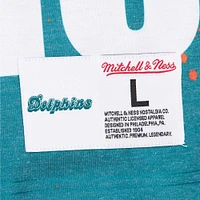 T-shirt Mitchell & Ness Dan Marino pour homme, joueur retraité des Miami Dolphins, gris