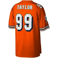 Men's Mitchell & Ness Jason Taylor Orange Miami Dolphins Legacy Replica  Jersey