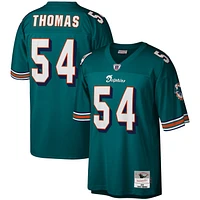 Maillot réplique Mitchell & Ness Zach Thomas Aqua Miami Dolphins Legacy pour hommes