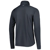 Men's MSX by Michael Strahan Charcoal Miami Dolphins Half-Zip Pullover