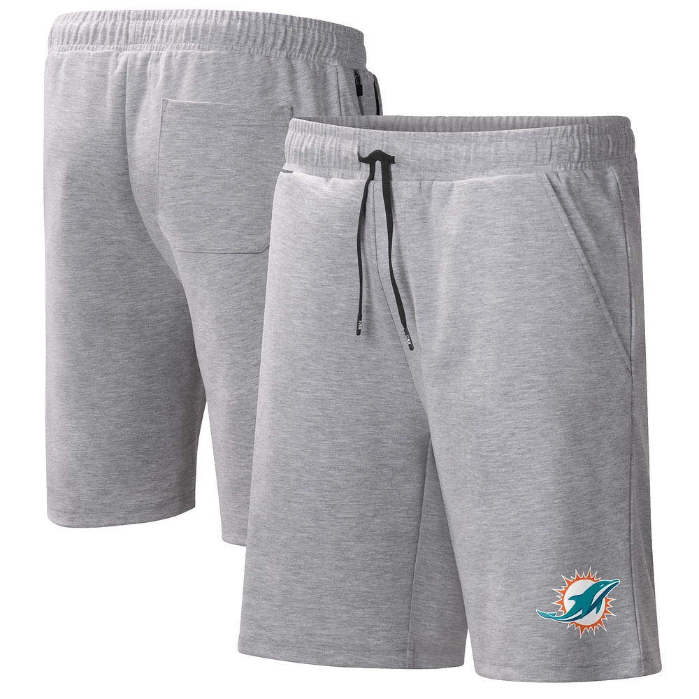 MSX by Michael Strahan Heather Grey Miami Dolphins Short d'entraînement pour homme