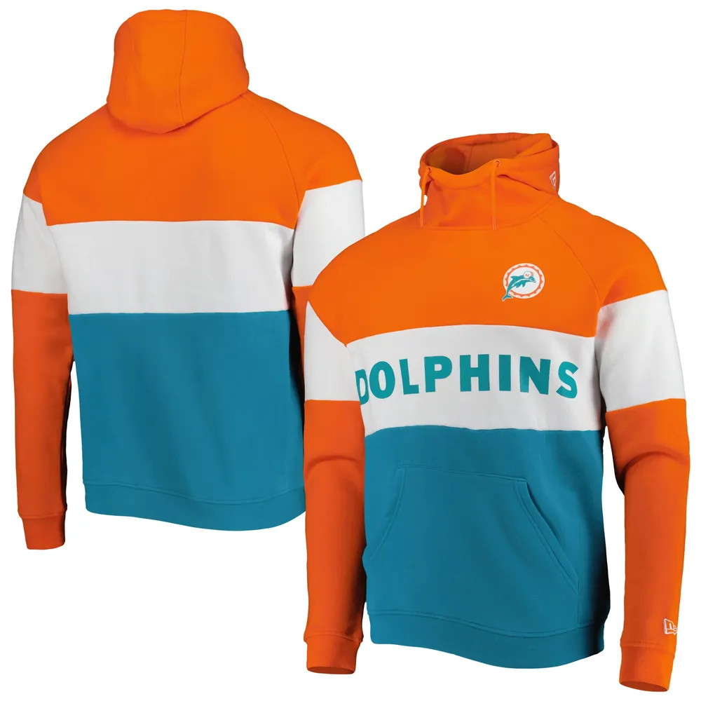 Miami Dolphins Mitchell & Ness Head Coach Pullover Hoodie - Aqua