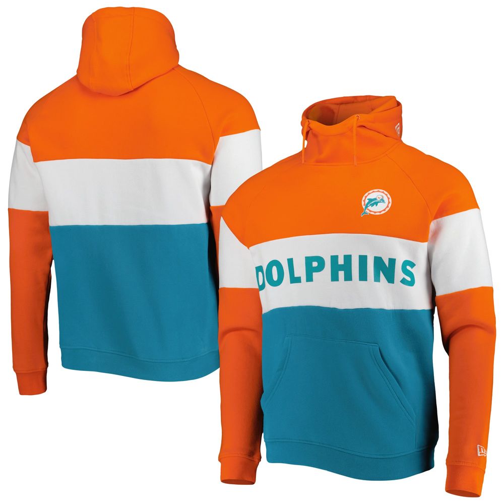 Men's Miami Dolphins Aqua Club Fleece Pullover Hoodie