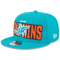 Men's New Era Aqua Miami Dolphins Basic 9FIFTY Adjustable Snapback Hat