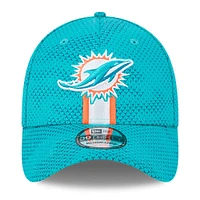 Casquette flexible New Era Aqua Miami Dolphins 2024 Sideline 39THIRTY pour hommes