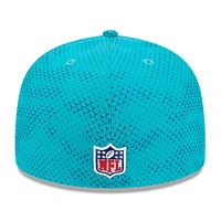 Casquette ajustée New Era Aqua Miami Dolphins 2024 Sideline 59FIFTY pour hommes