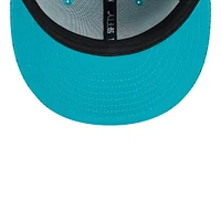 Casquette ajustée New Era Aqua Miami Dolphins 2024 Sideline 59FIFTY pour hommes