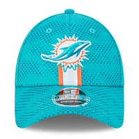 Men's New Era Aqua Miami Dolphins 2024 Sideline 9FORTY Stretch-Snap Hat