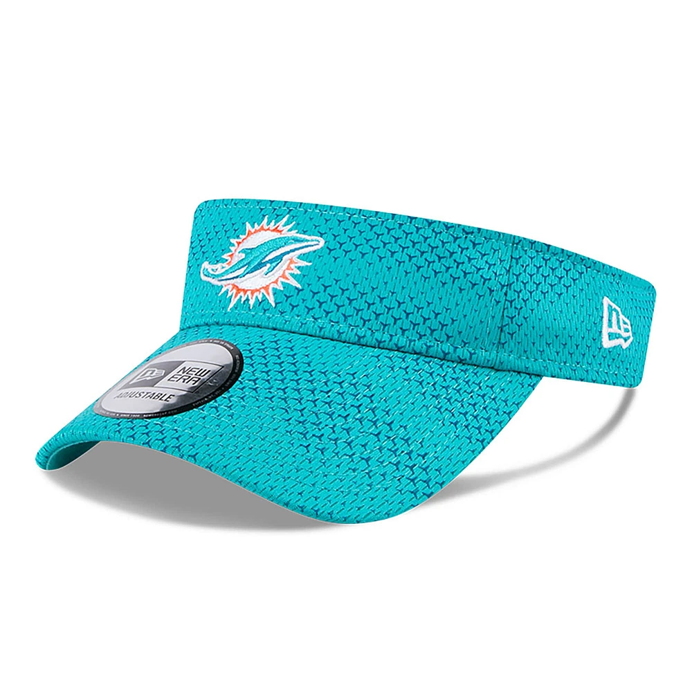 Visière de touche New Era Aqua Miami Dolphins 2024 pour hommes