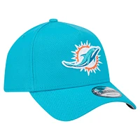 Casquette ajustable A-Frame 9FORTY pour homme New Era Aqua Miami Dolphins