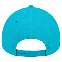 Men's New Era  Aqua Miami Dolphins  A-Frame 9FORTY Adjustable Hat