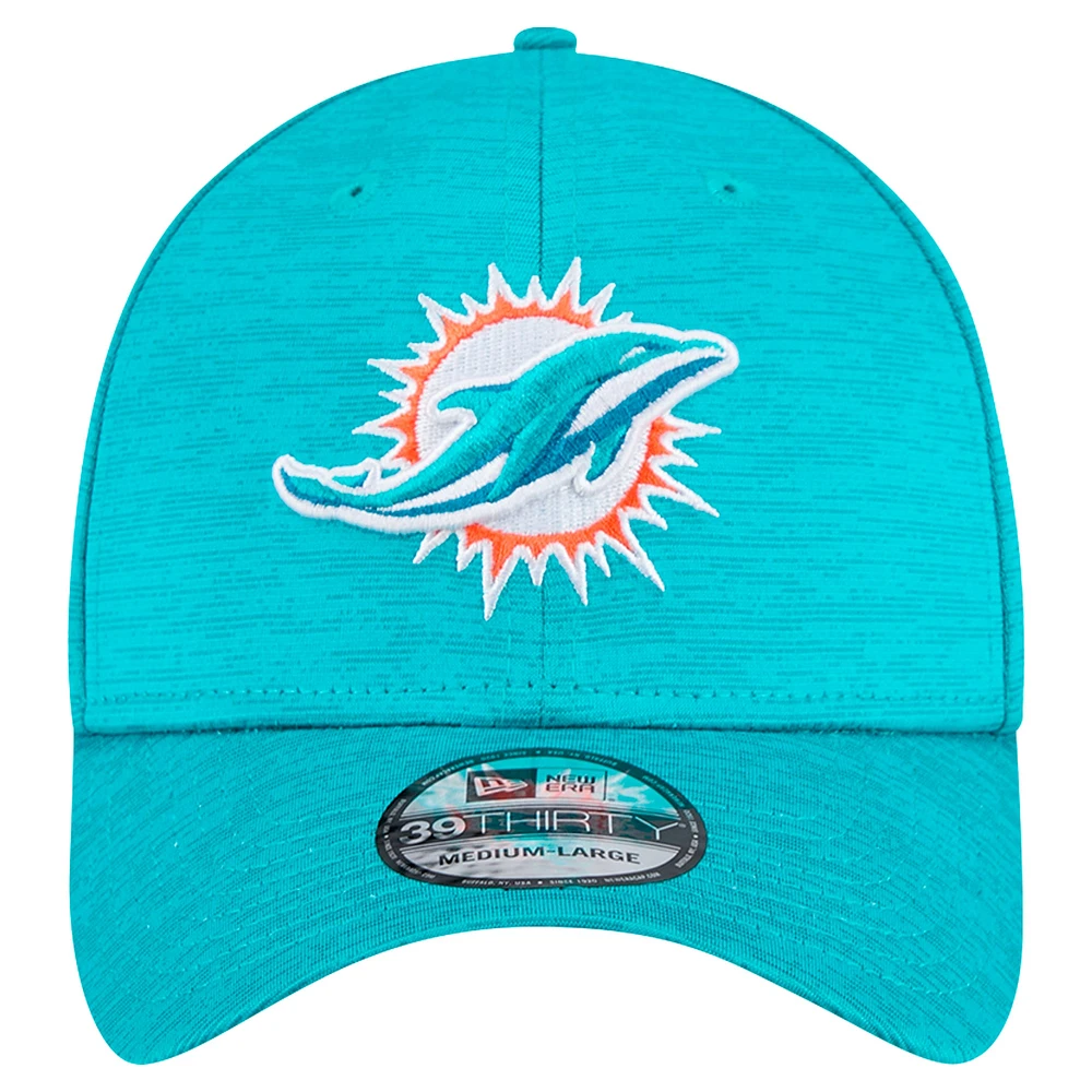 Men's New Era Aqua Miami Dolphins  Active Tech 39THIRTY Flex Hat