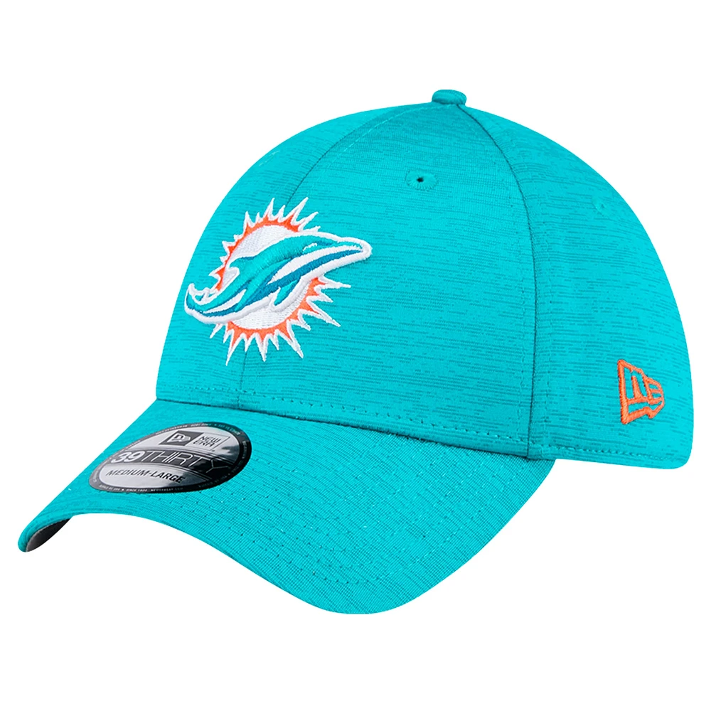 Men's New Era Aqua Miami Dolphins  Active Tech 39THIRTY Flex Hat